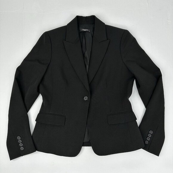 Tahari Women’s Black Quiet Luxury One Button Business Career‎ Blazer P/C36 - Picture 5 of 14